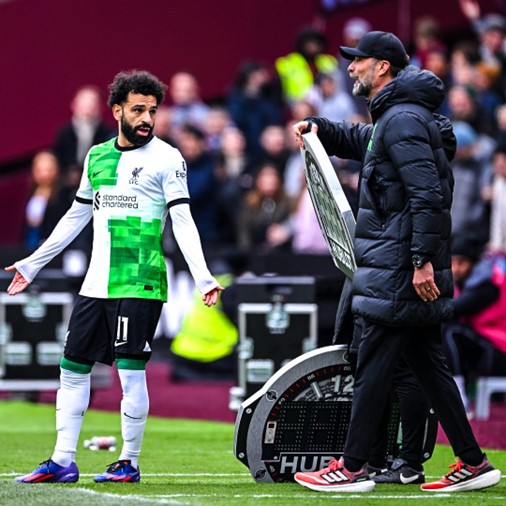 salah and klopp